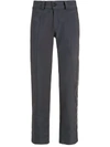 Amir Slama Pockets Straight-leg Trousers In Grau