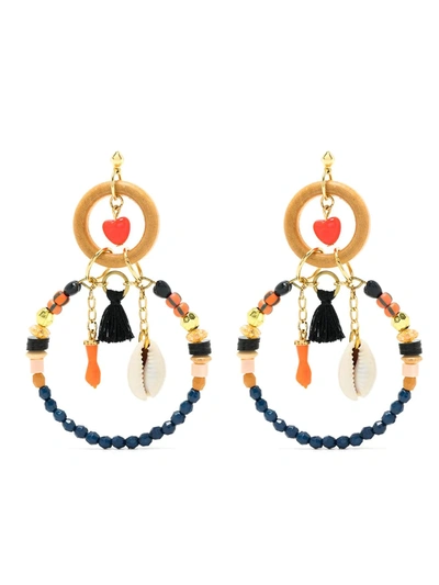 Amir Slama Drop Earrings In Mehrfarbig