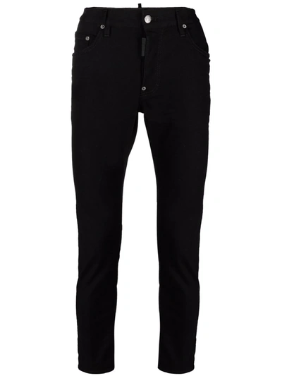 Dsquared2 Low-rise Skinny Trousers In Schwarz