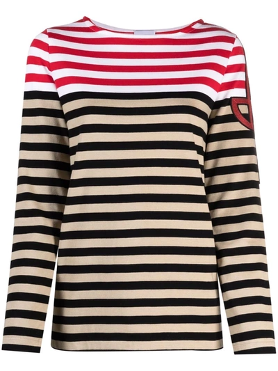 Patou Breton Striped Organic Cotton Sweater In Multicolore