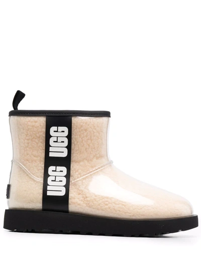 Ugg Clear Mini Ankle Boots In Nude
