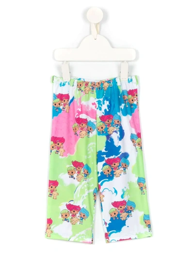 Amir Slama Kids' Printed  + Chocolix Wide-leg Trousers In Multicolour