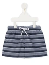 Amir Slama Striped Swimming Shorts In Blue