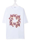 Msgm Logo-print T-shirt In White