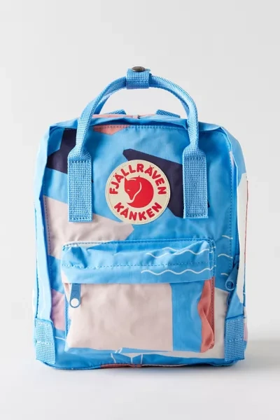 Fjall Raven Kånken Art Mini Backpack In Blue Multi