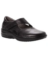 Propét Golda Mary Jane Womens Leather Round Toe Mary Janes In Black