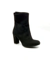 ALL BLACK WOMEN'S HI ANKLE PULL ON BOOTIES WOMEN'S SHOES