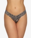 Hanky Panky Printed Low-rise Signature Lace Thong In Multicolor