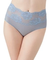 Wacoal Women's Light & Lacy Hi-cut Brief Underwear 879363 In Ashley Blue