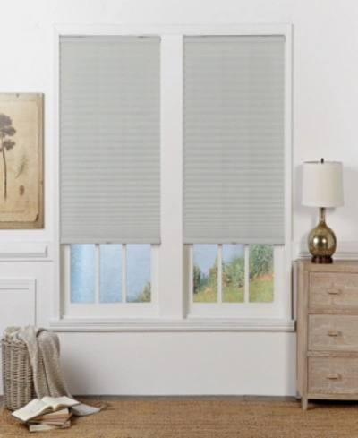 The Cordless Collection Cordless Light Filtering Pleated Shade, 37.5x64 In Silver Gra