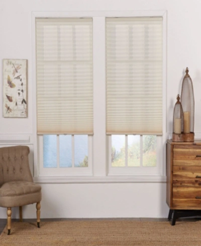 The Cordless Collection Cordless Light Filtering Pleated Shade, 32x64 In Ecru