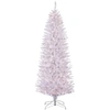 PULEO INTERNATIONAL 4.5 FT PRE-LIT WHITE PENCIL FRANKLIN FIR ARTIFICIAL CHRISTMAS TREE WITH 150 UL-LISTED 