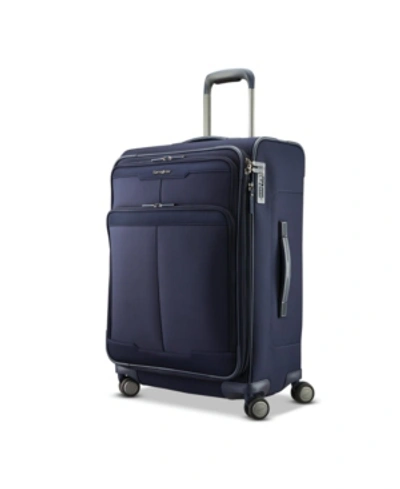 Samsonite Silhouette 17 25" Check-in Expandable Softside Spinner In French Blue