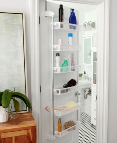 Household Essentials Over-the-door 6 Shelf Storage Rack In White