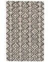 Simply Woven Enzo R8733 Charcoal 3'6" X 5'6" Area Rug In Charcoal