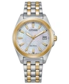 CITIZEN ECO-DRIVE WOMEN'S CORSO TWO-TONE STAINLESS STEEL BRACELET WATCH 33MM