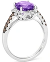 Le Vian Amethyst (3 Ct. T.w.) & Diamond (3/8 Ct. T.w.) Ring In 14k White Gold (also In Blue Topaz & Citrine) In Amethyst