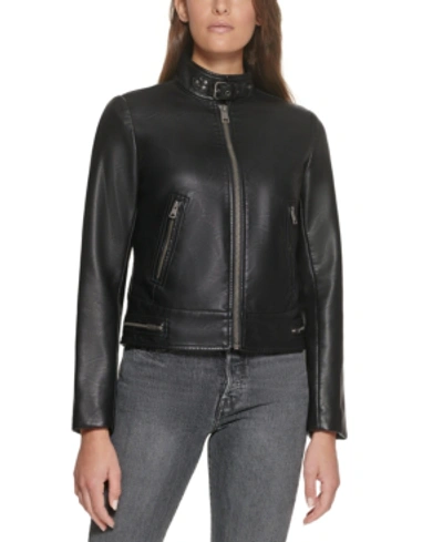 Levi's Trendy Plus Size Updated Racer Jacket In Black