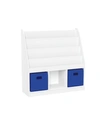 Riverridge Home Kids Bookrack With Three Cubbies In Blue