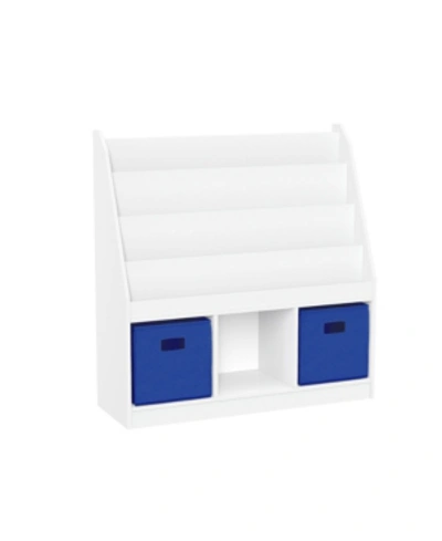 Riverridge Home Kids Bookrack With Three Cubbies In Blue