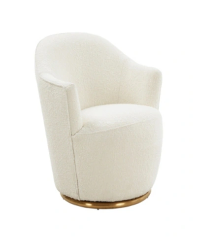 Tov Furniture Skyla Swivel Chair In Cream