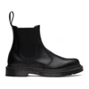 DR. MARTENS' BLACK 2976 MONO CHELSEA BOOTS