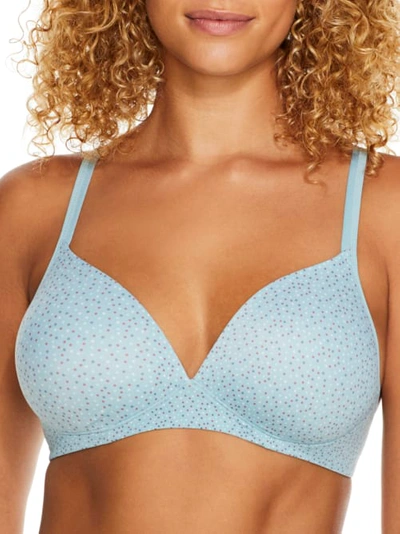 Warner's Elements Of Bliss Lift Wire-free Bra In Tourmaline Dot