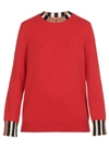 BURBERRY BURBERRY SWEATERS RED