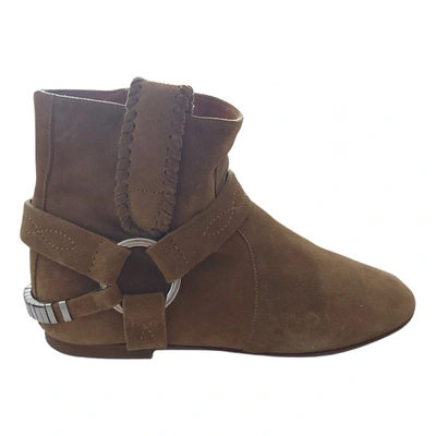 Pre-owned Isabel Marant Étoile Mocassin Boots In Camel