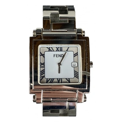 Pre-owned Fendi Silver Watch