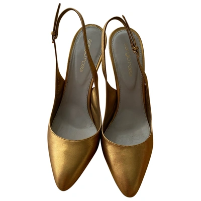 Pre-owned Sergio Rossi Leather Heels In Gold