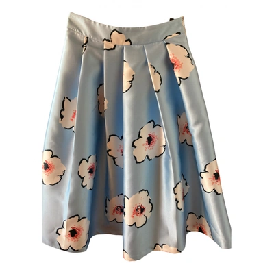 Pre-owned Teria Yabar Skirt In Blue