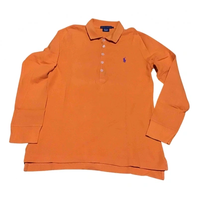 Pre-owned Ralph Lauren Polo Ajusté Manches Longues Polo In Orange