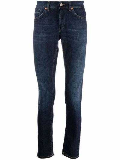 Dondup Dark-wash Straight-leg Jeans In Denim