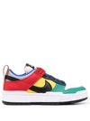 Nike Womens Grey Yellow Red Navy Dunk Disrupt Low-top Leather Trainers 8.5 In 红色