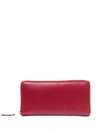 Comme Des Garçons Zip Around Continental Wallet In 红色