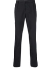 Dondup Herringbone Straight-leg Trousers In 灰色