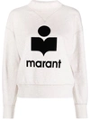 ISABEL MARANT ÉTOILE MOBY FLOCKED-LOGO SWEATSHIRT