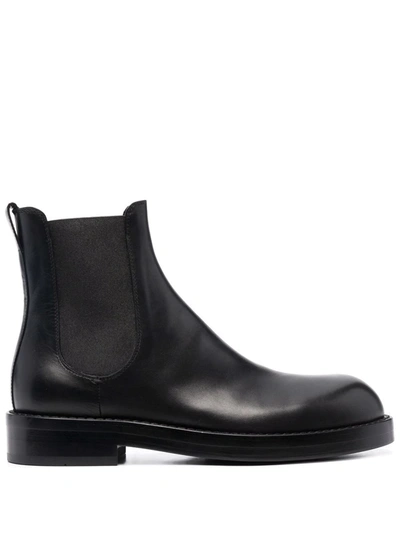 Ann Demeulemeester Deluxe Leather Chelsea Boots In Black