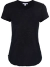 James Perse Round Neck Shortsleeved T-shirt In Blue
