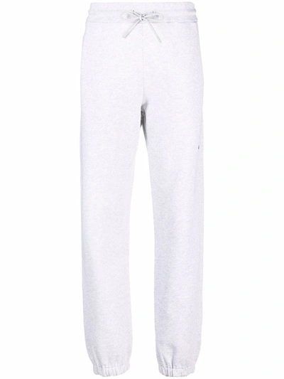 Msgm Logo Detail Jersey Sweatpants In Grey
