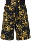 VERSACE JEANS COUTURE BAROQUE-PRINT TRACK SHORTS