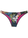 Lygia & Nanny Waikiki Print Bikini Bottoms In Blau