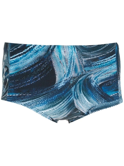 Lygia & Nanny Parati Print Swimming Trunks In Blau