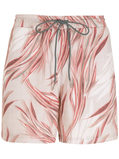 Lygia & Nanny Gil Print Shorts In Nude