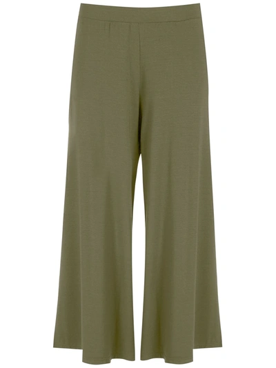 Lygia & Nanny Flared Cropped Trousers In Grün