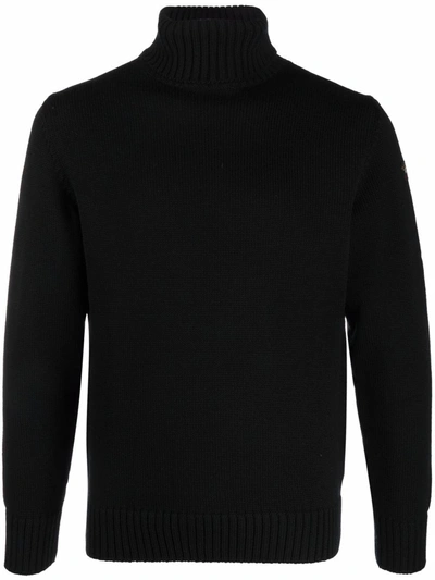 Paul & Shark Wool Roll Neck Jumper In Blue