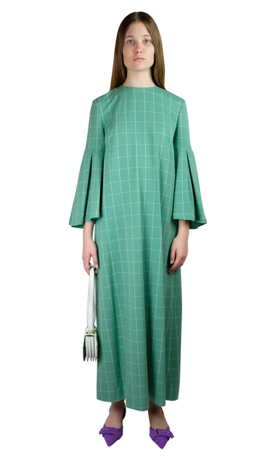 Sara Battaglia Salvia Dress