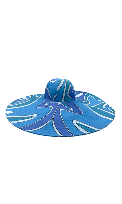 Sara Battaglia Babies' Rochè Hat In Ocean Print