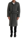 SAINT LAURENT BELTED OVERCOAT IN WOOL TWILL,574778Y073V1095